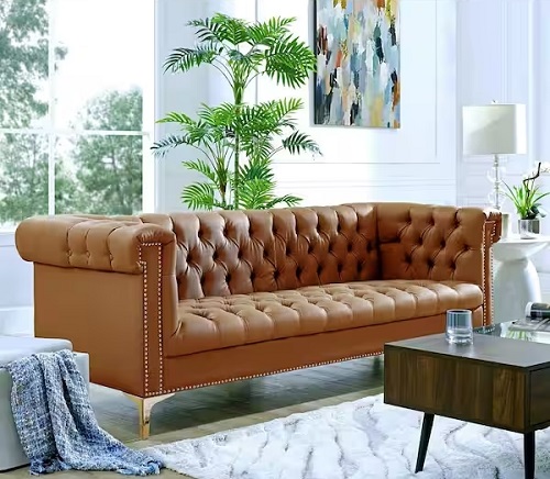 Camel Leather Sofa Decorating 3