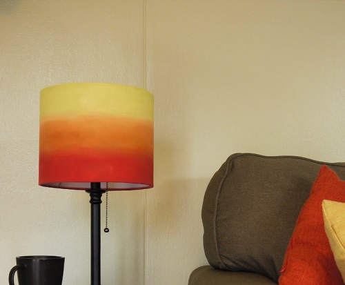 Painted Lampshade 7