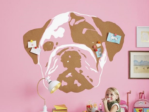 DIY Bulldog Cork Art 