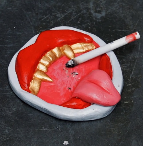 DIY Laughing Clay Ash Tray