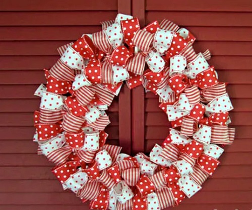 DIY Ribbon Wreath 3