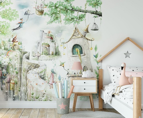 Fairy Tale-Inspired Wall Mural