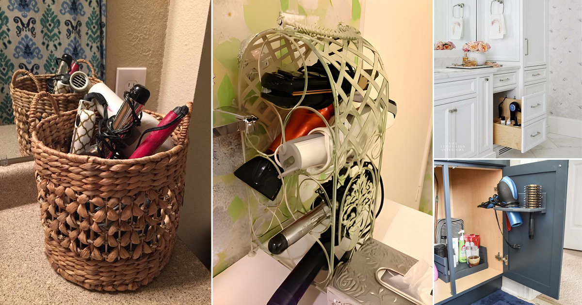 10 Best Hair Dryer Storage Ideas ⋆ Bright Stuffs