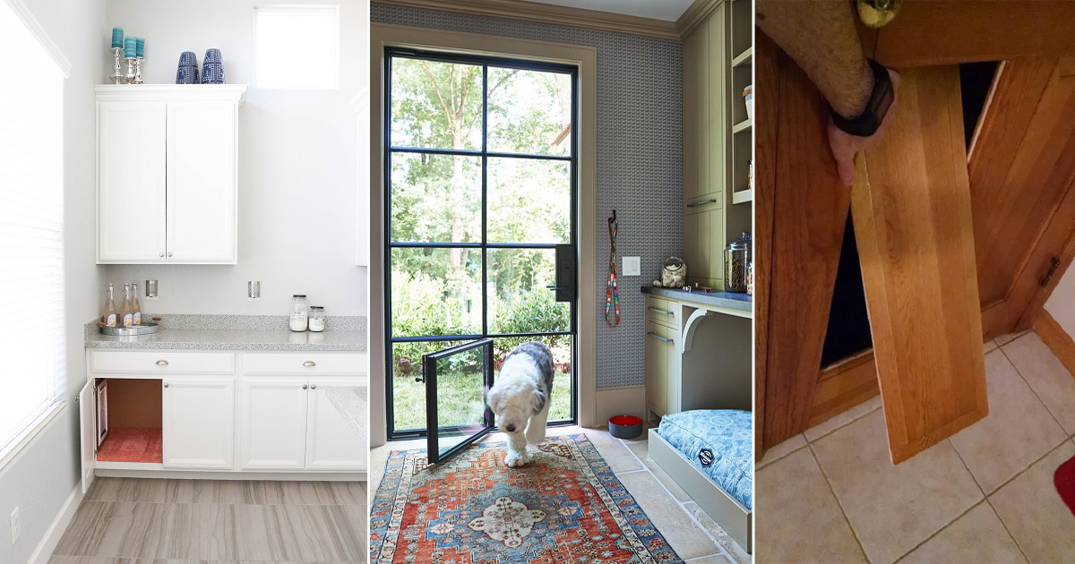 7 Creative Hidden Dog Door Ideas ⋆ Bright Stuffs