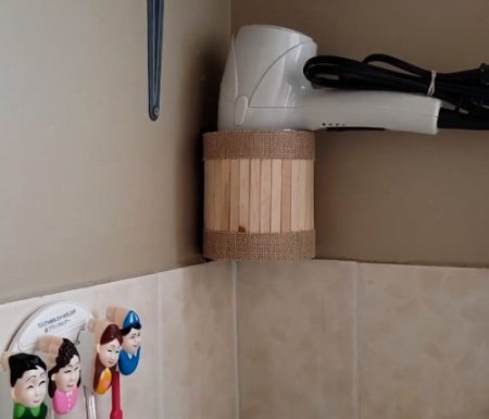 Diy Hair Dryer Holder