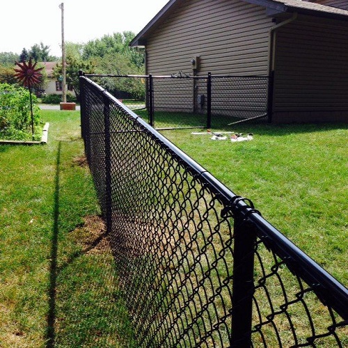 Black Chain Link Fence 1