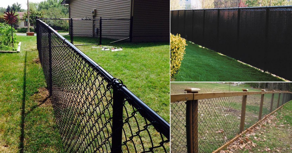 9 Best Black Chain Link Fence Ideas ⋆ Bright Stuffs