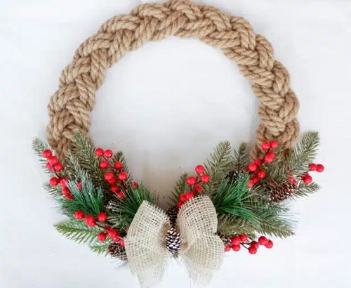 10 Impressive Rope Wreath Ideas to Try 3