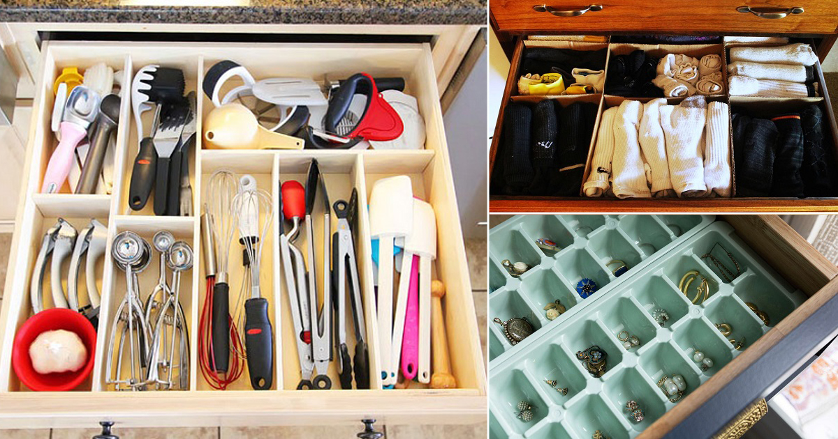10 Clever Drawer Organizer Ideas ⋆ Bright Stuffs
