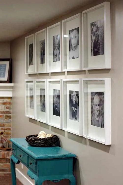 Gallery Wall of Family Photos