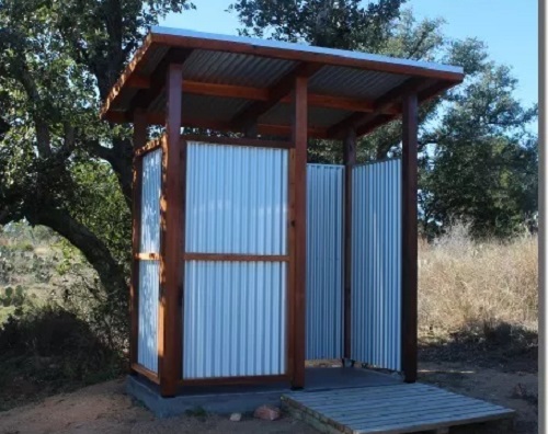 Metal Outdoor Shower Enclosure DIY