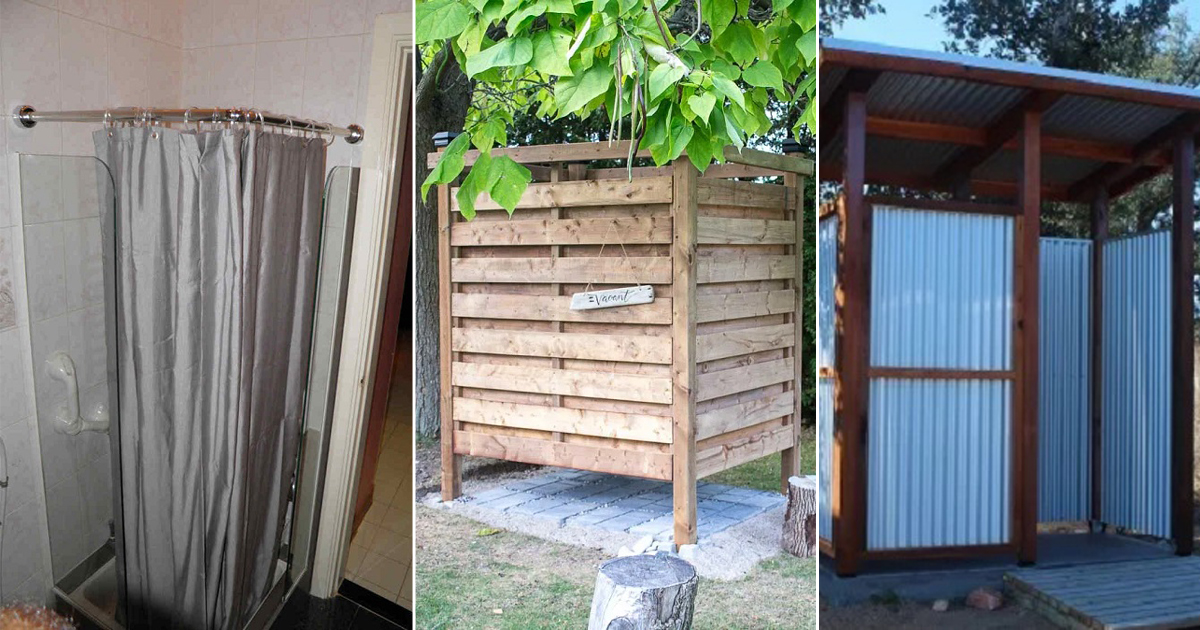 7 DIY Shower Enclosure Ideas ⋆ Bright Stuffs