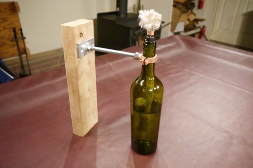 DIY Wine Bottle Tiki Torch Holder