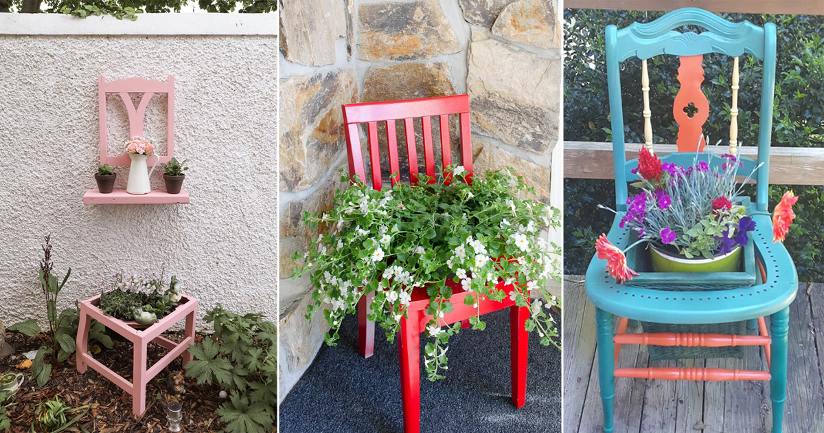 8 DIY Chair Planter Ideas ⋆ Bright Stuffs