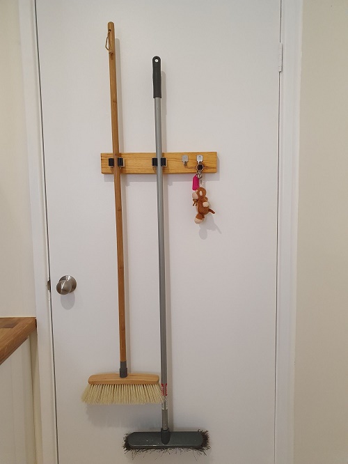 DIY Custom Broom Organizer