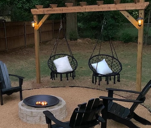 Stunning Outdoor Fire Pit Swing 