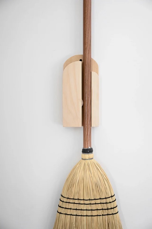 Maple Broom Holder Idea