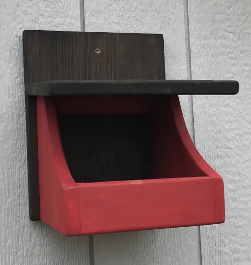 Two-Toned Cardinal Nesting Box Plan