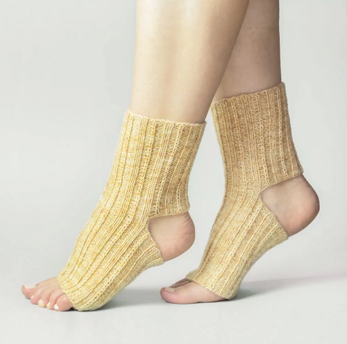 Elevation Yoga Socks Knitting Pattern