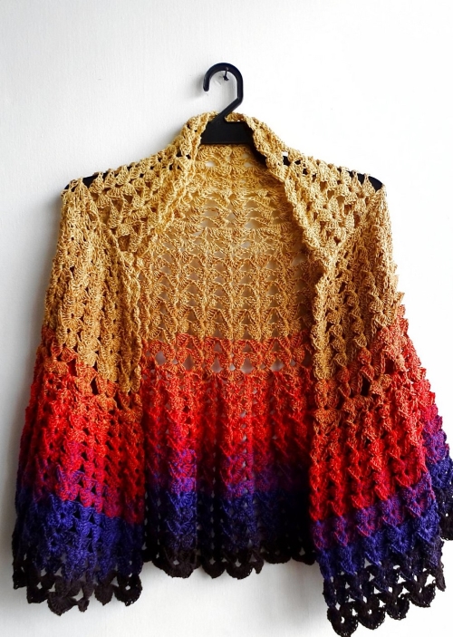 Feather Butterfly Shawl Knitting Pattern