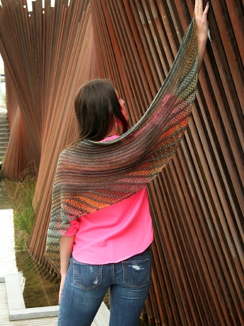 Nymphalidea Shawl Free Knitting Pattern