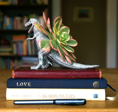 Stunning Toy Dinosaur Planters 