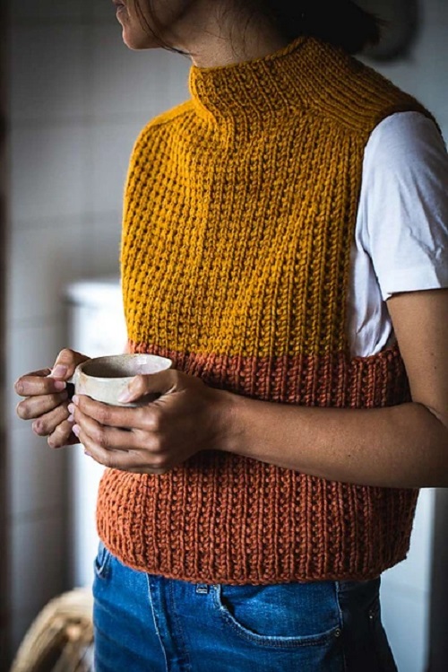 Easy and Cute Knit Vest Patterns Pattern