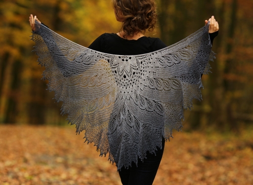 Wild Swan Knitted Shawl