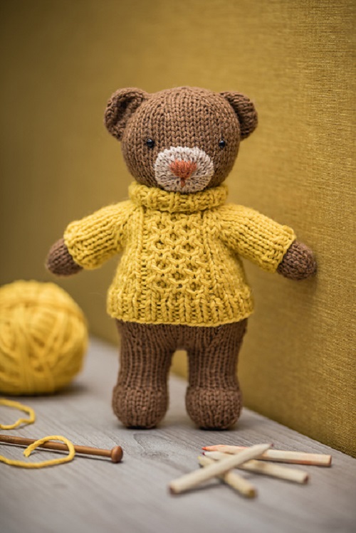 9 Teddy Bear Free Knitting Patterns ⋆ Bright Stuffs