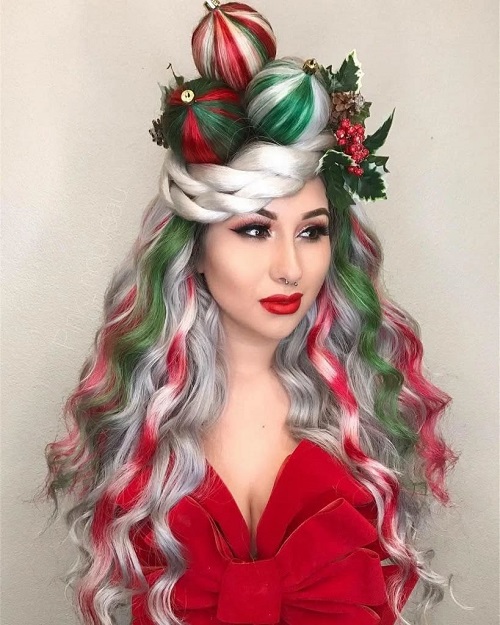 Funky Holiday Hairstyle