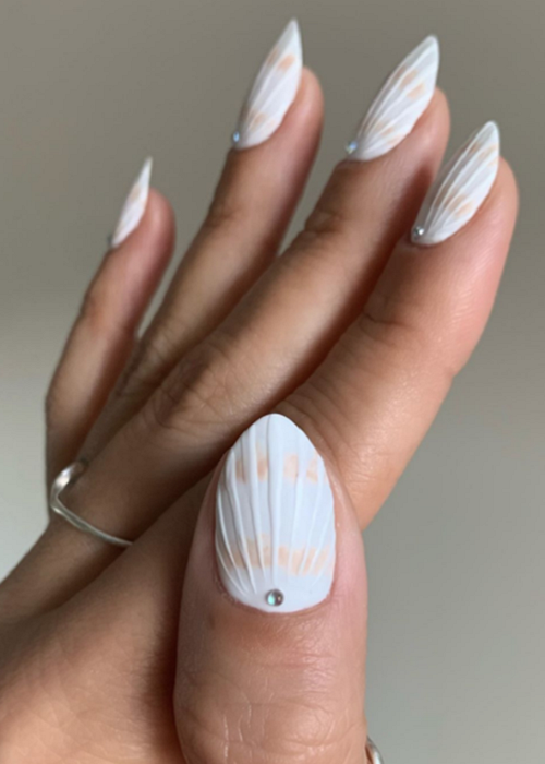 DIY Seashell Nail Art