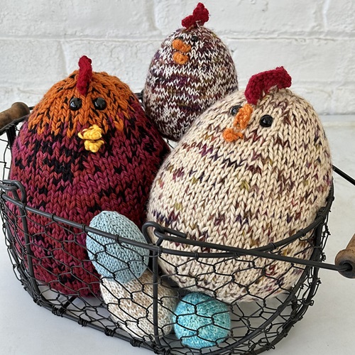 Chickens and Eggs Free Knitting Pattern