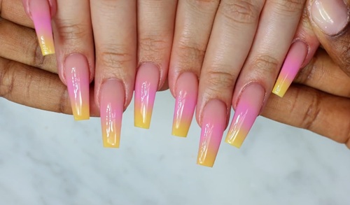 Double Ombre Gel Nails for Beginner