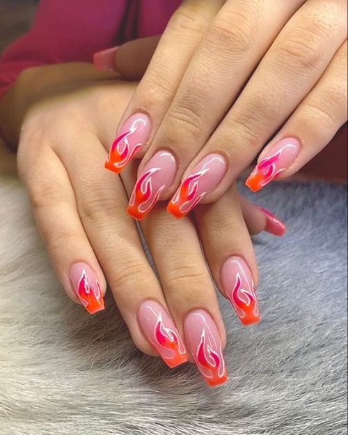 Flames and Fire Nails