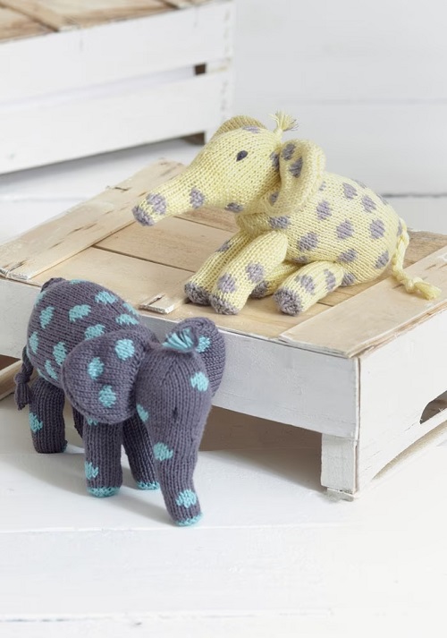 Easy and Cute Knitted Elephant Patterns 3