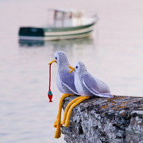 Seagulls Free Knitting Pattern