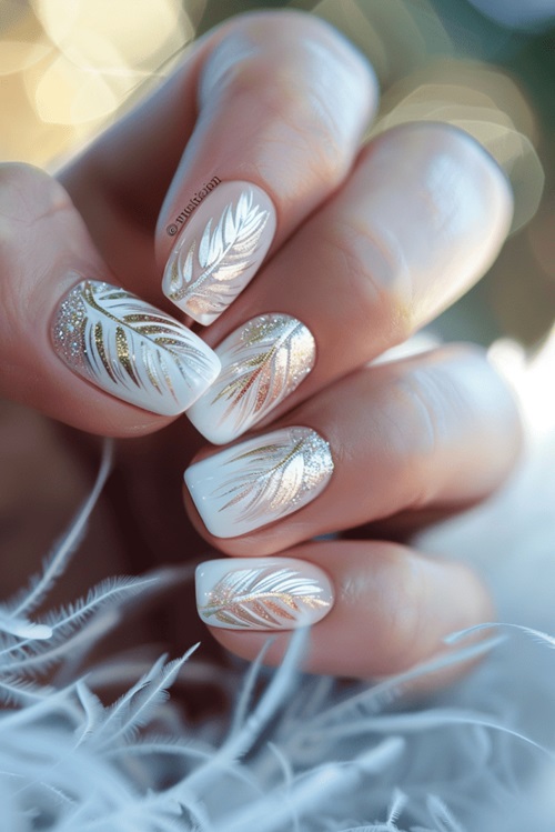 The Boho Color Palette Tend Nails For Bride to Be