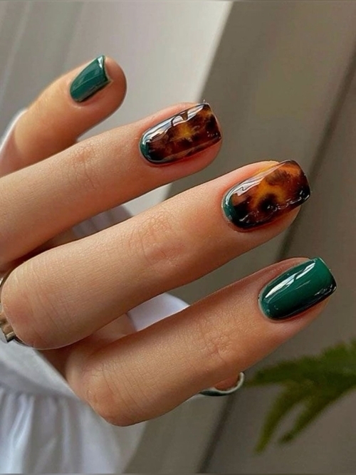 Tourtoise Shell Nails