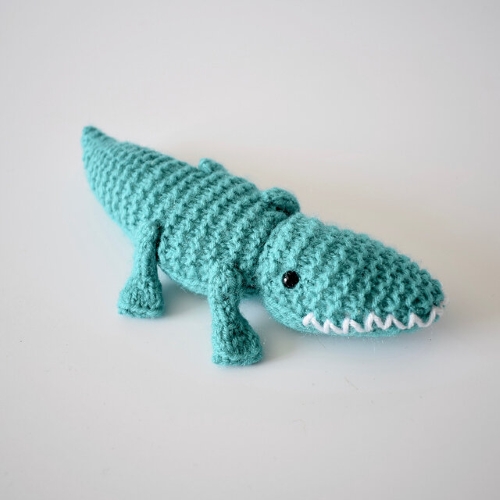 Alec the Knitted Alligator