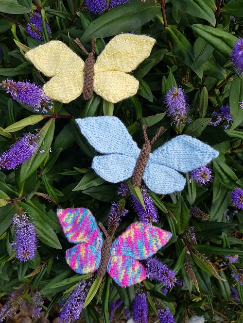 Cute Knitted Butterflies Free Patterns 1