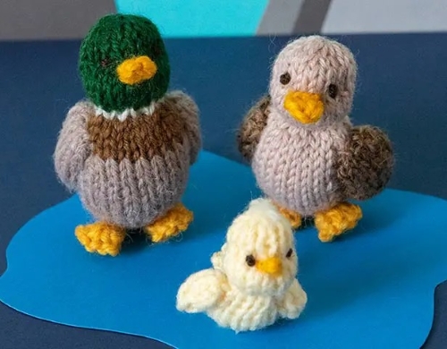 Handcrafted Mini Duck Family