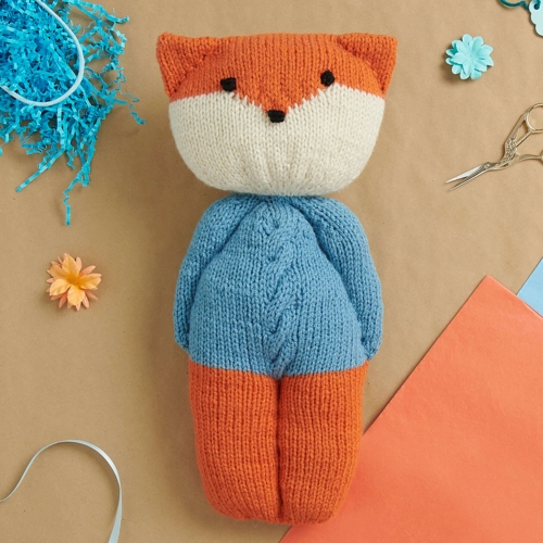 Knit Fox Toy