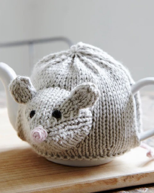 Knitted Animal Tea Pot Cover Free Patterns 5