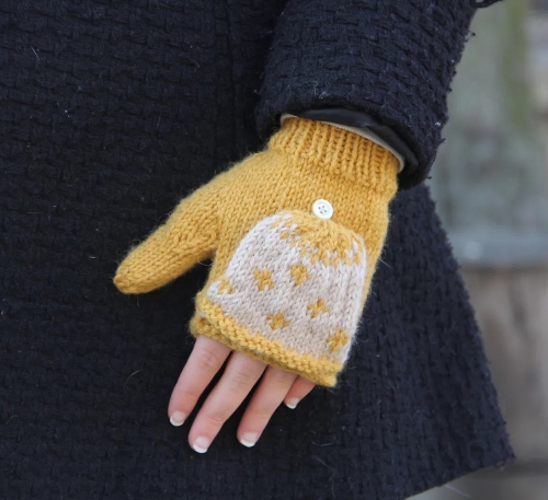 Knitted Flip Top Mittens