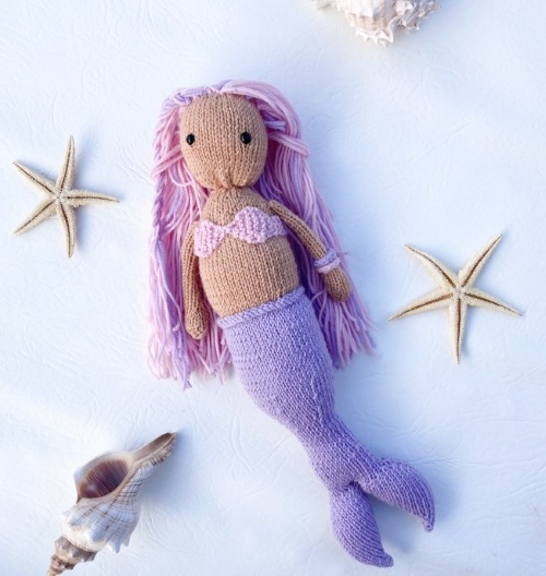 Knitted Mermaid doll