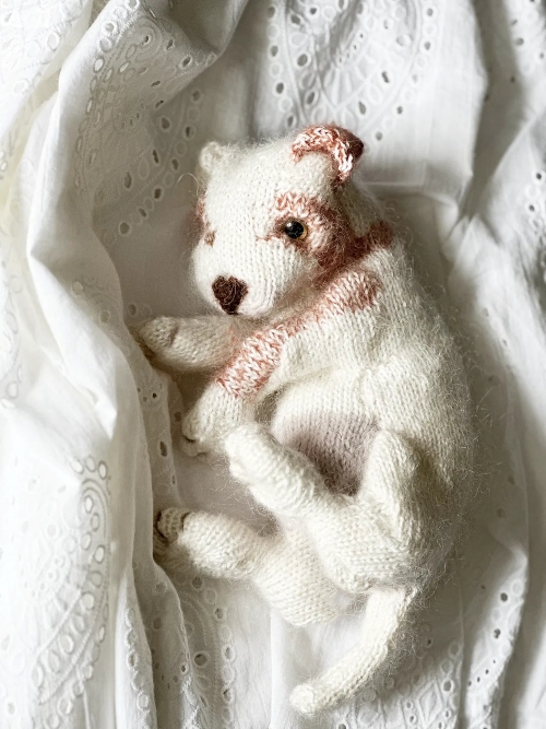 Knitted New Born Puppy