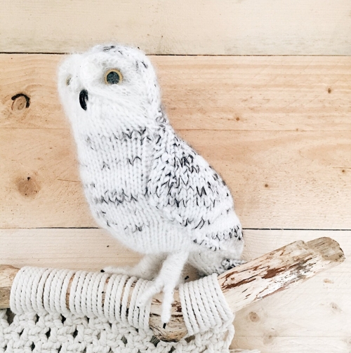 Knitted Snowy Owl