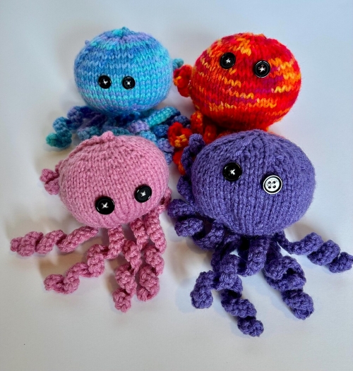 Knitted Stuffed Octopus Pattern