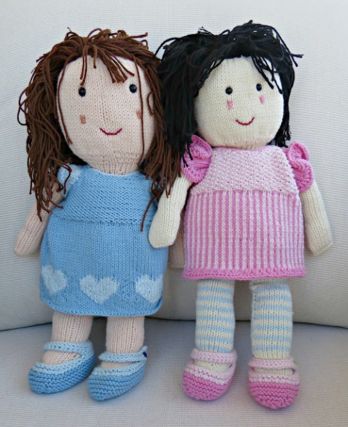 Lovely Knitted Rag Dolls