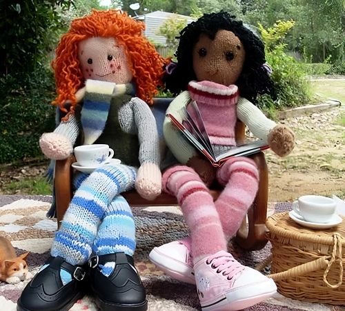 Maggie and Beans Knitted Friends